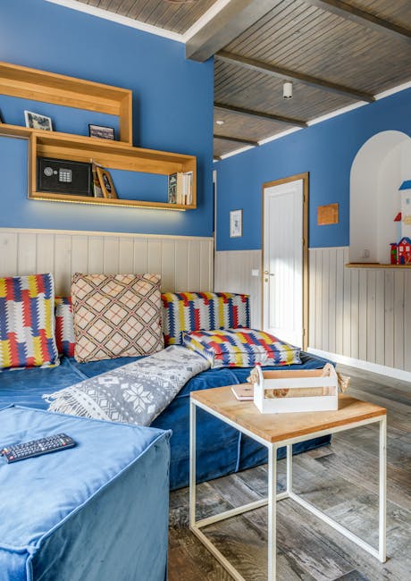 Scandinavian Living Room with Natural Light