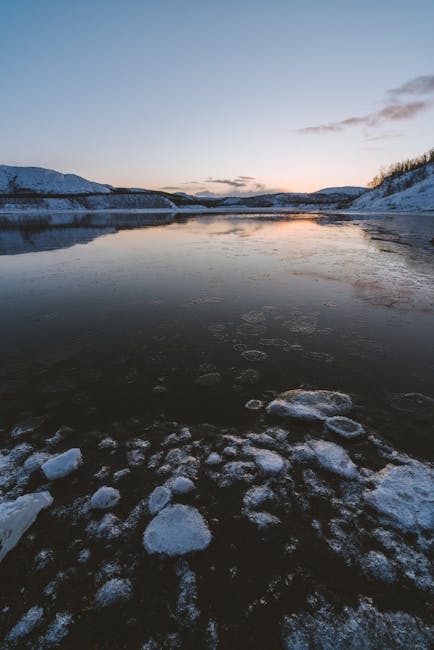Frozen Lake Reflections