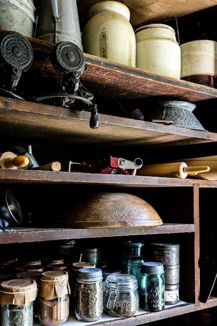Farmhouse Kitchen with Open Shelving