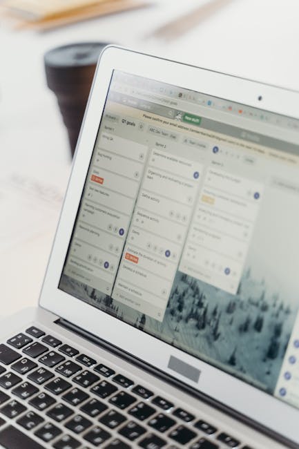 Project Management Kanban Board Interface