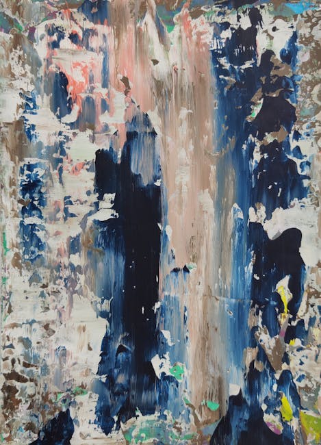 Watercolor Ocean Waves Abstract